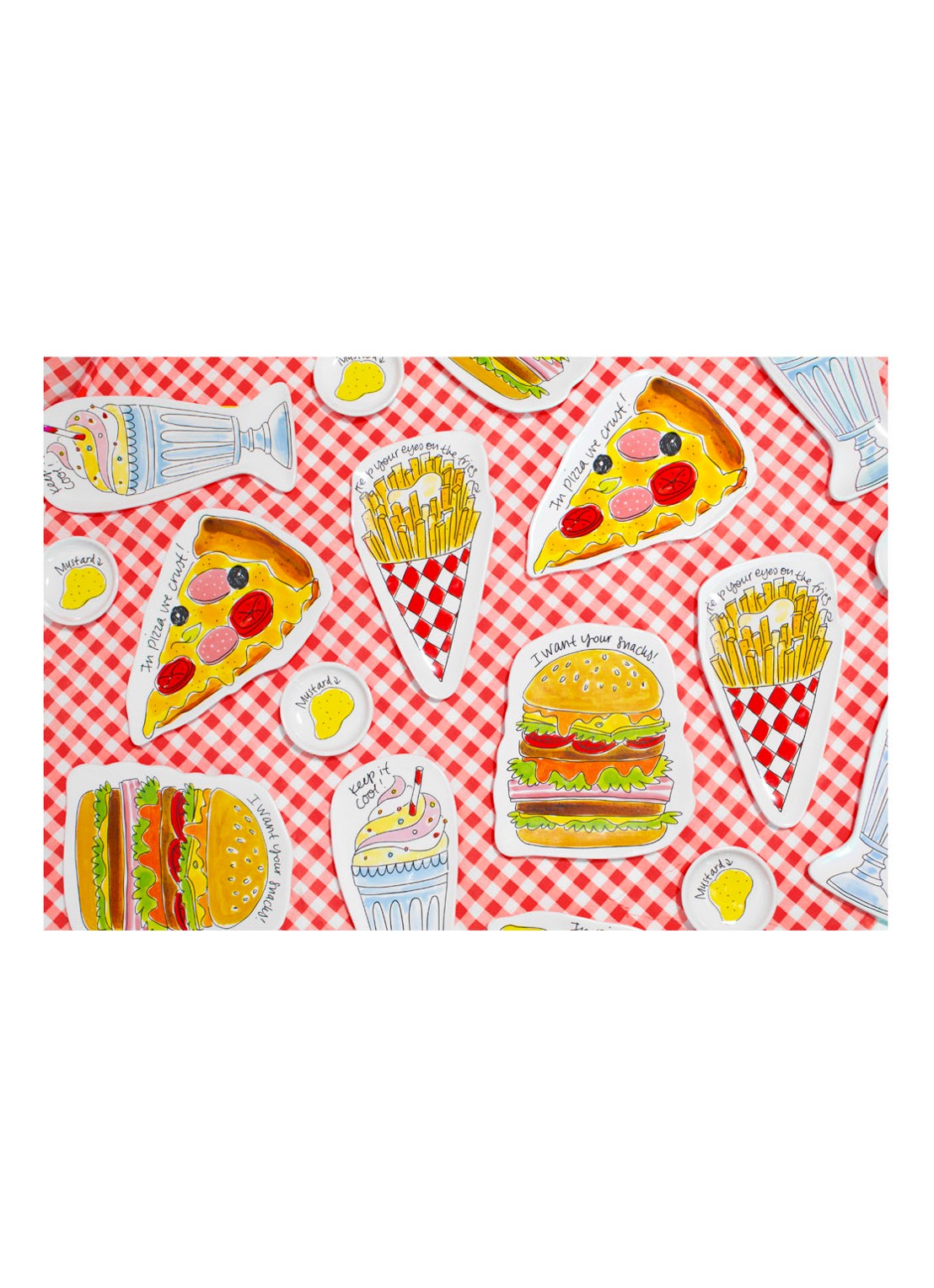 Blond Amsterdam Snack partyschaal 29 cm - detail 3 wit