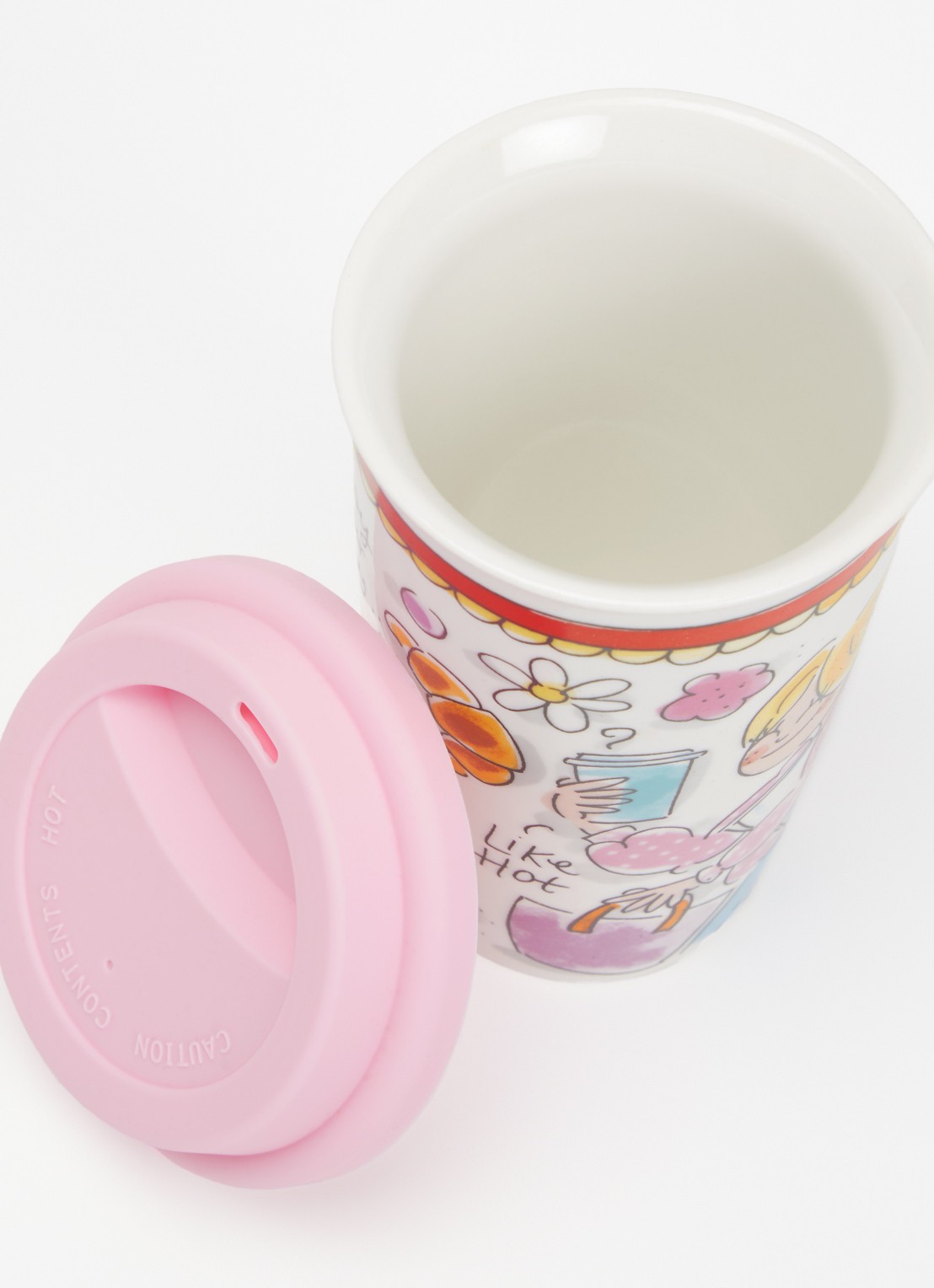 Blond Amsterdam Sweet Life thermosbeker 40 cl - voorkant 2 gebroken wit