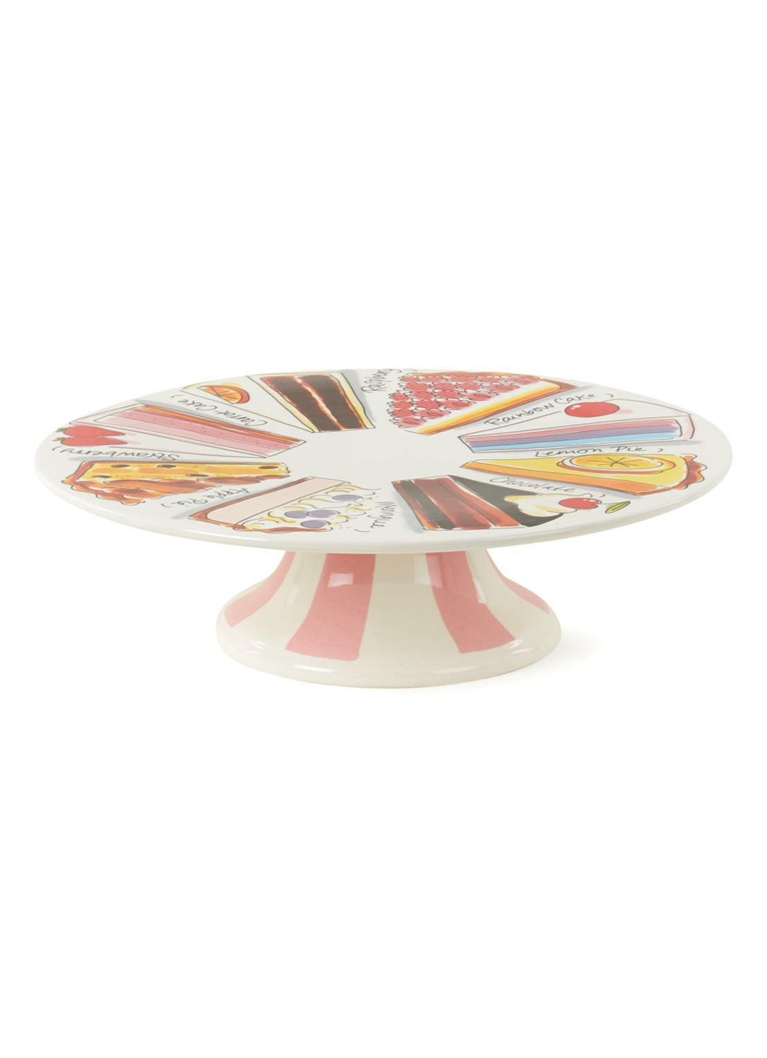 Blond Amsterdam Taartplateau 33 cm - voorkant 2 roze