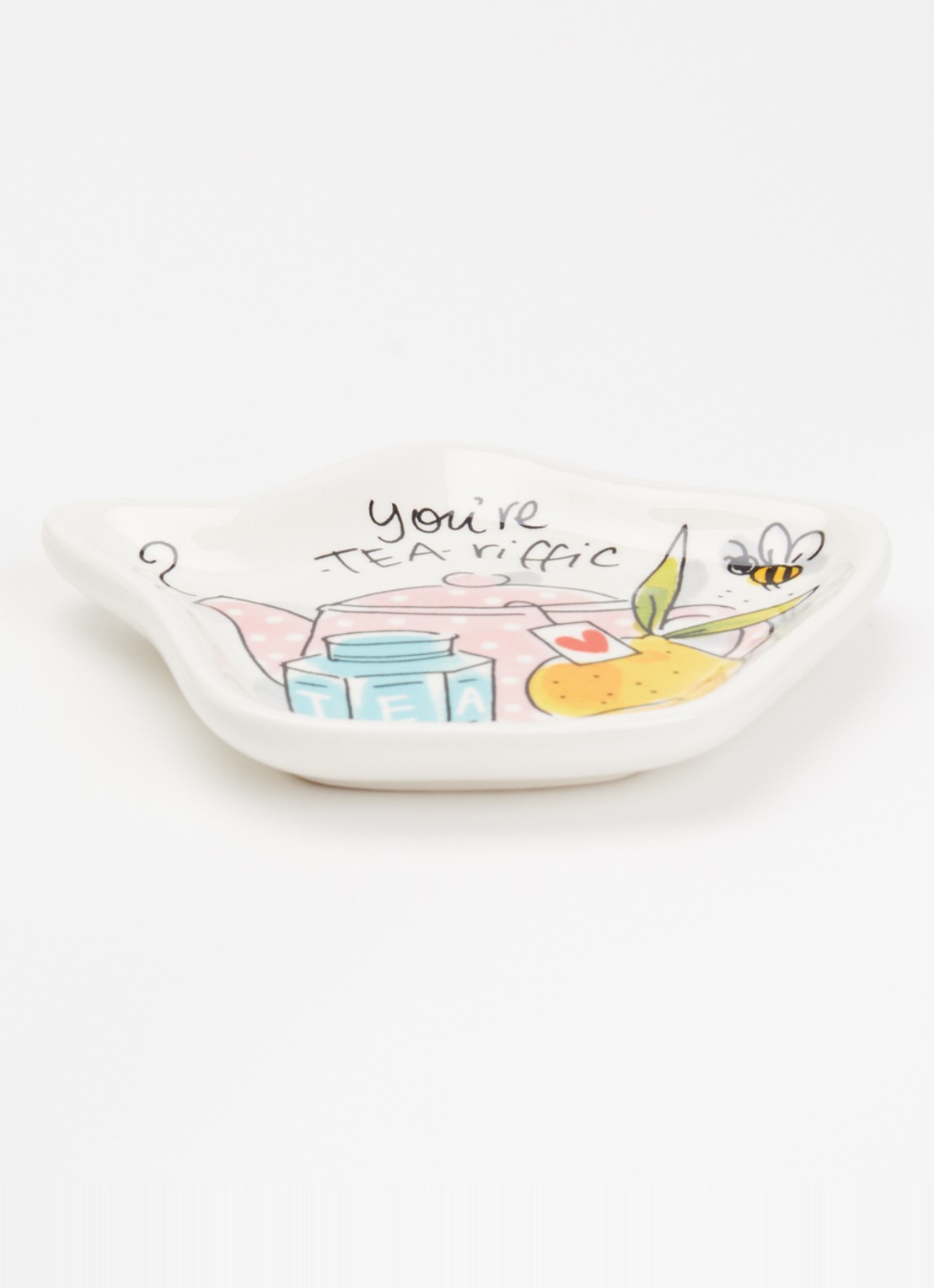 Blond Amsterdam Teapot theetip 5 cm - voorkant 2 gebroken wit