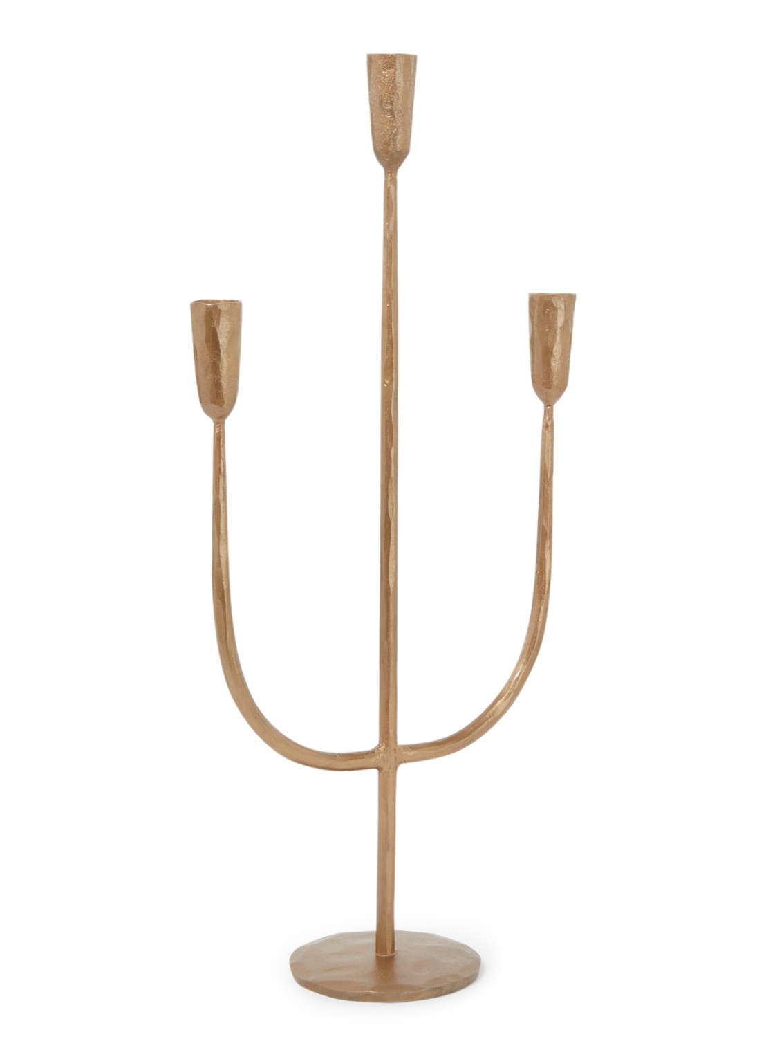 Bloomingville Ace kandelaar 55 cm - voorkant 2 goud