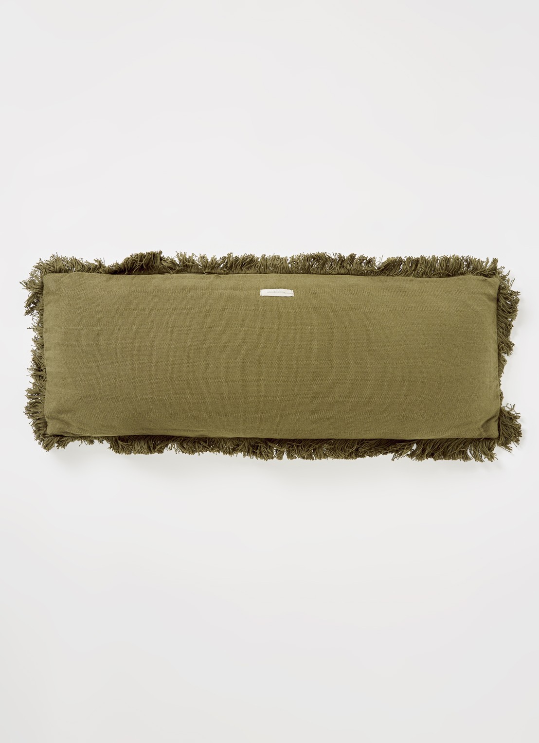 Bloomingville Dee sierkussen 90 x 35 cm - voorkant 3 legergroen