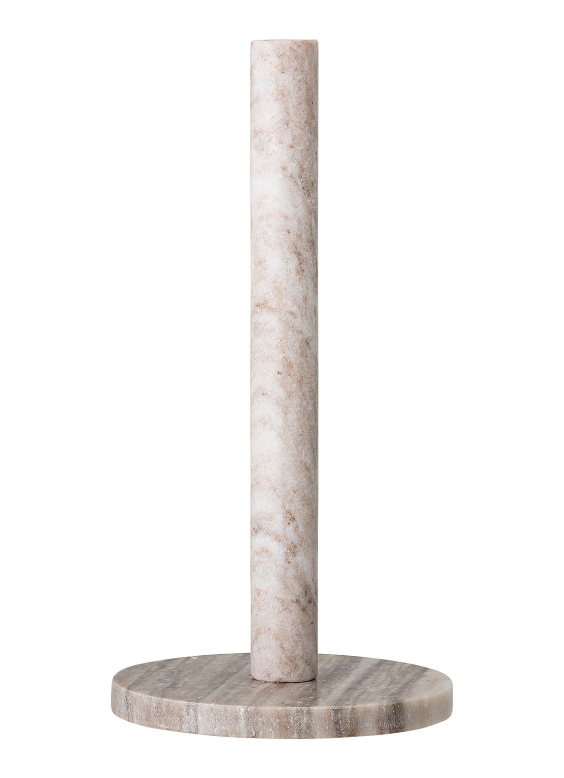 Bloomingville Emy keukenrolhouder van marmer 30 cm - voorkant naturel