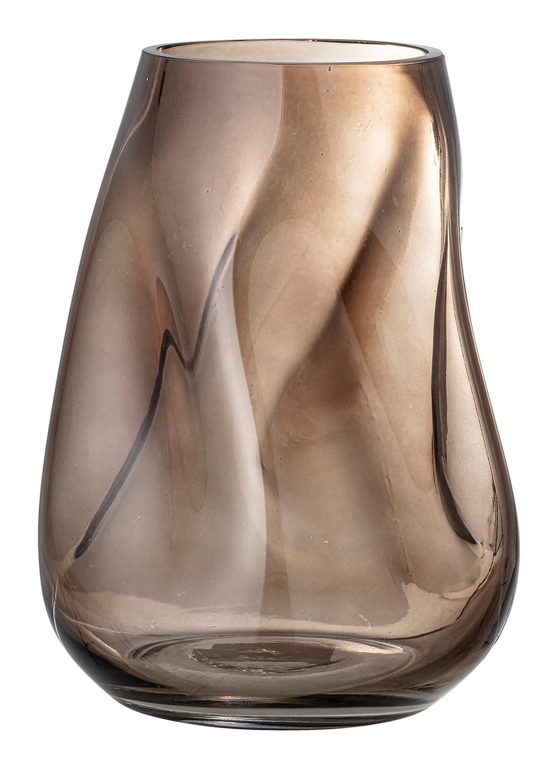 Bloomingville Ingolf vaas 26 cm - detail 3 bruin