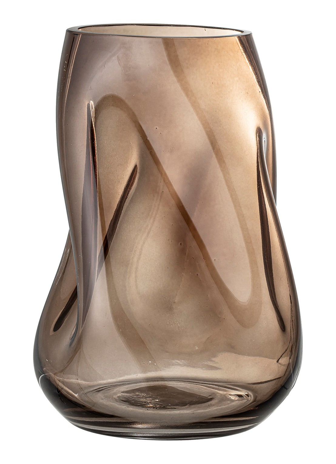 Bloomingville Ingolf vaas 26 cm - detail 6 bruin