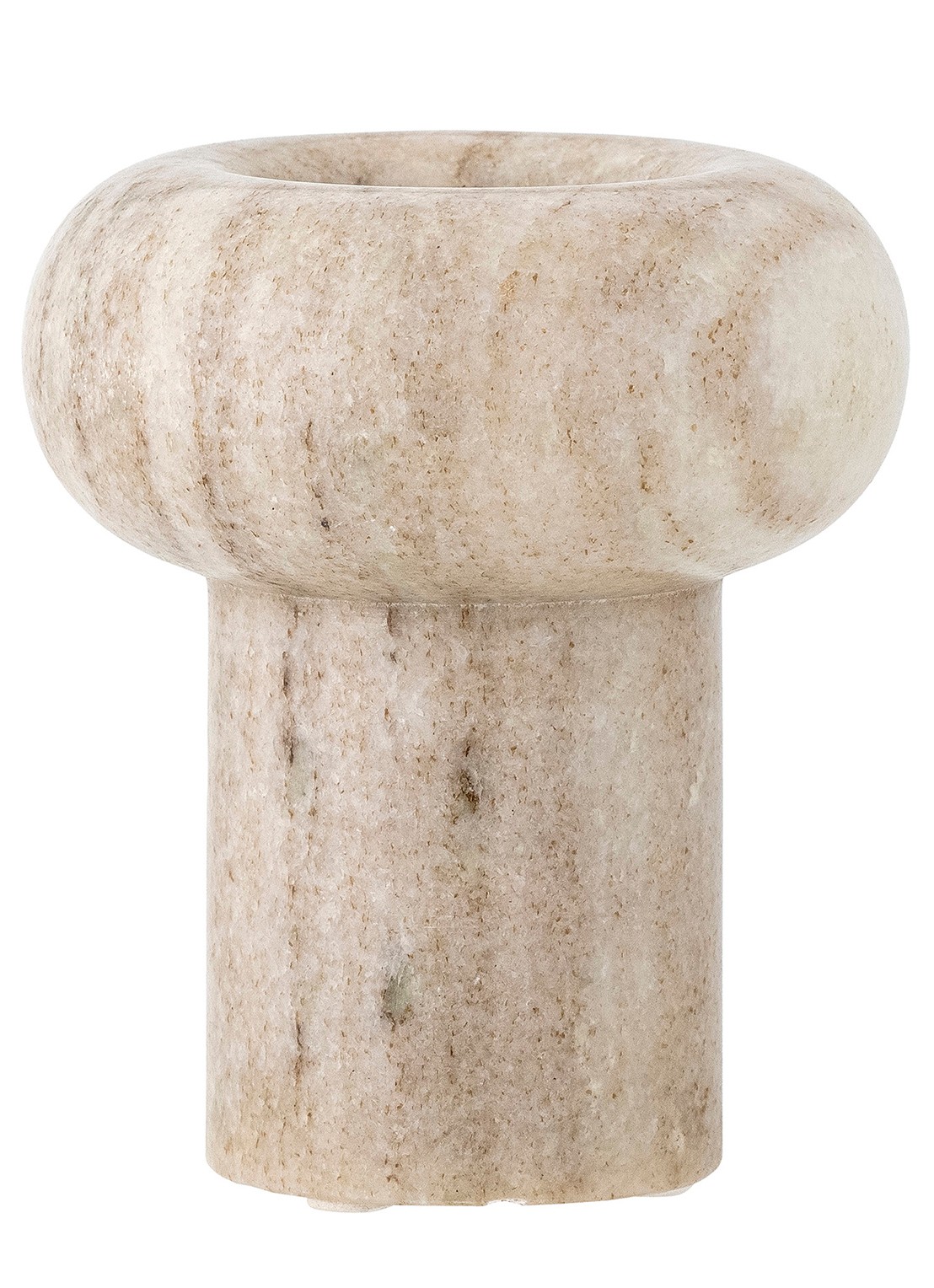 Bloomingville Isabea waxinelichthouder 12 cm - voorkant 3 beige