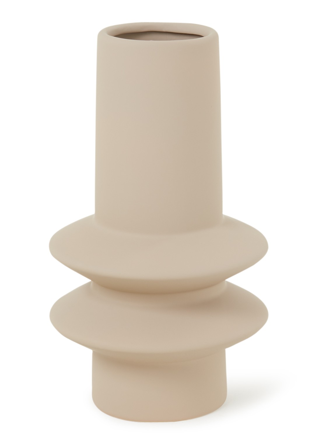 Bloomingville Isold vaas 22 cm - voorkant 2 zand