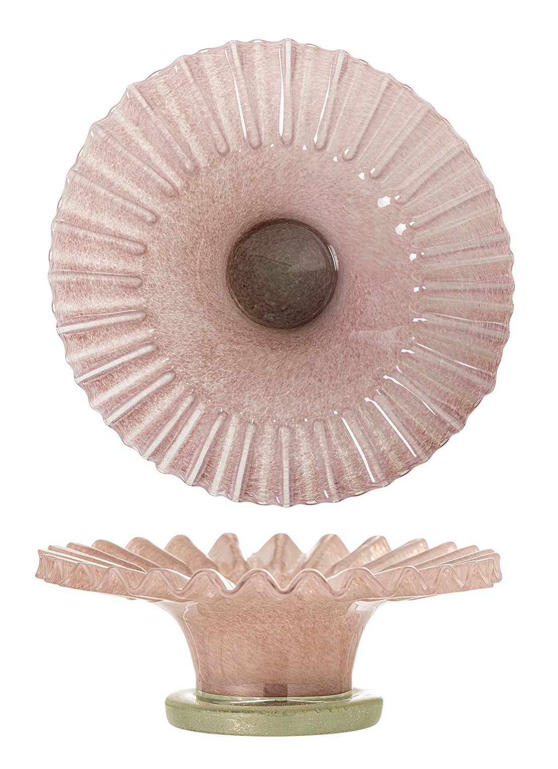 Bloomingville Lemon schaal 29 cm - detail 3 roze