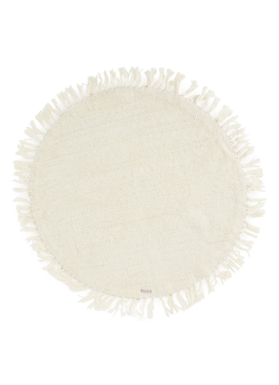 Bloomingville Lenea vloerkleed 110 cm  - voorkant gebroken wit