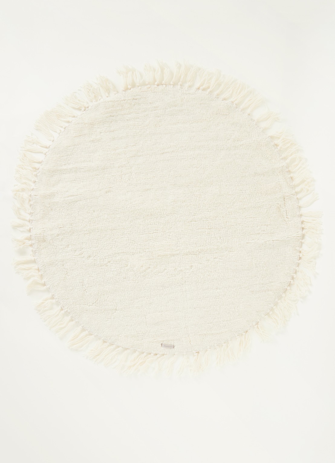 Bloomingville Lenea vloerkleed 110 cm  - voorkant 2 gebroken wit