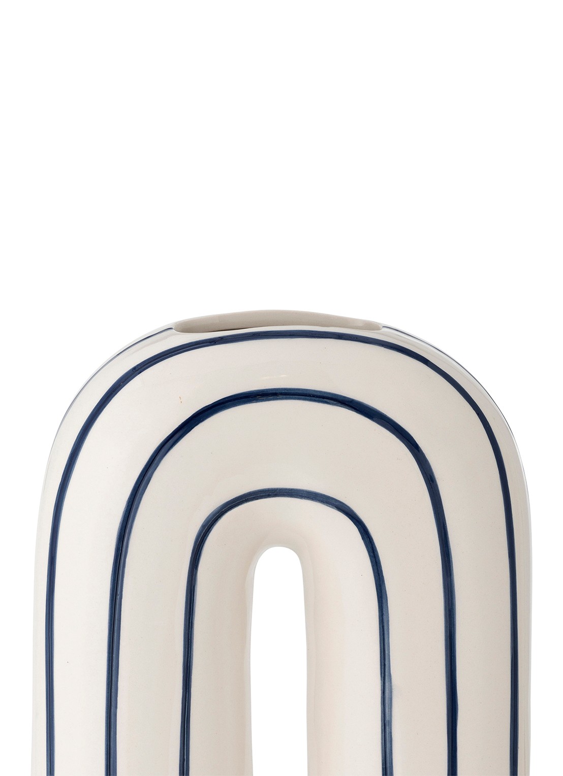 Bloomingville Mae vaas 32 cm - detail 3 donkerblauw