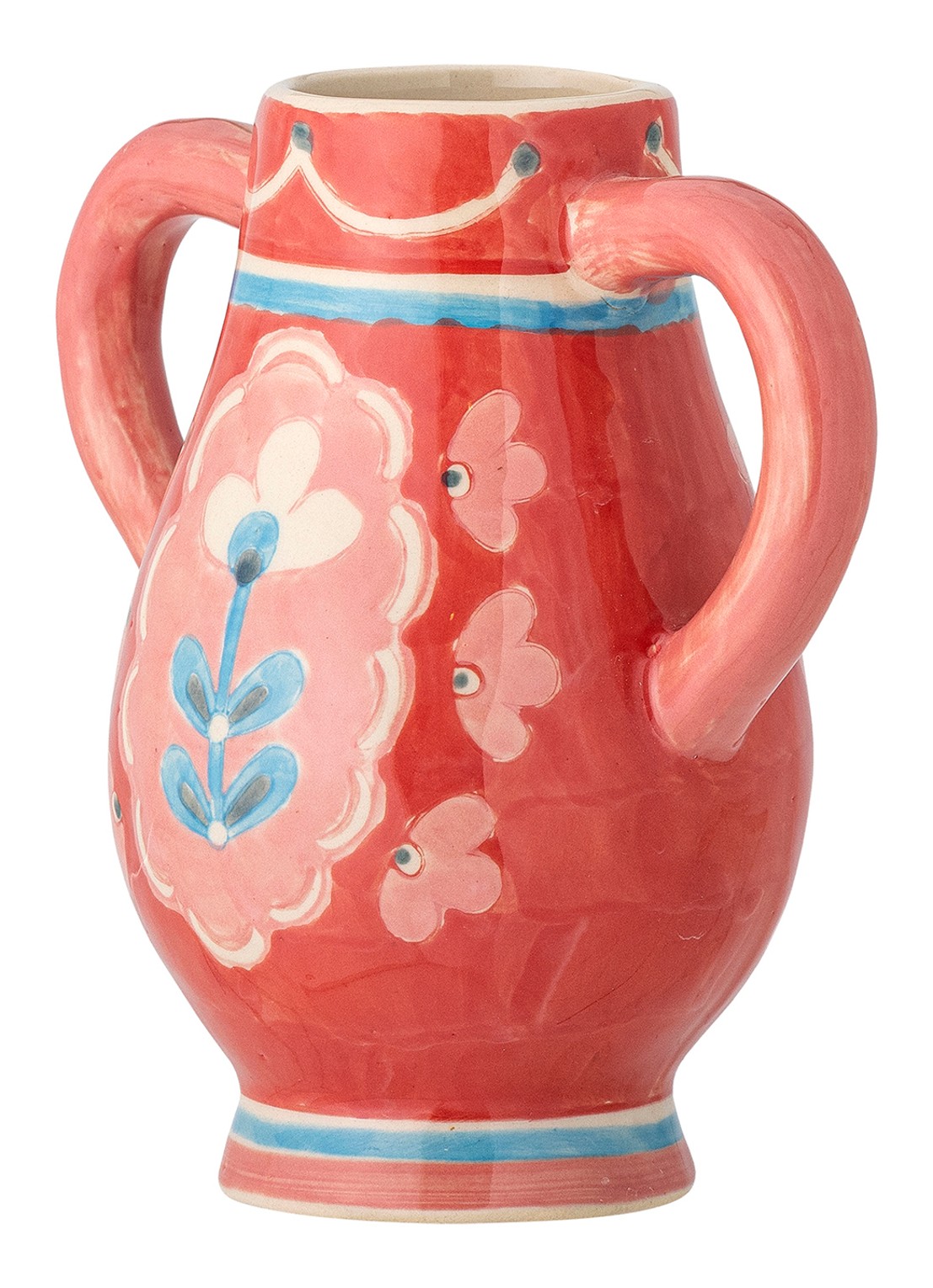 Bloomingville Odina vaas 15 cm - detail 2 rood