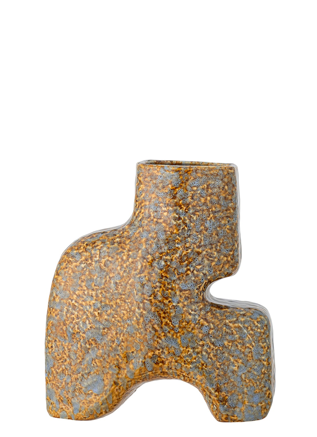 Bloomingville Ollia vaas 18,5 cm - voorkant 3 bruin