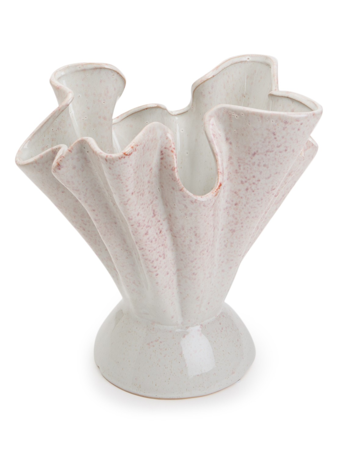 Bloomingville Plier vaas 30,5 cm - voorkant roze
