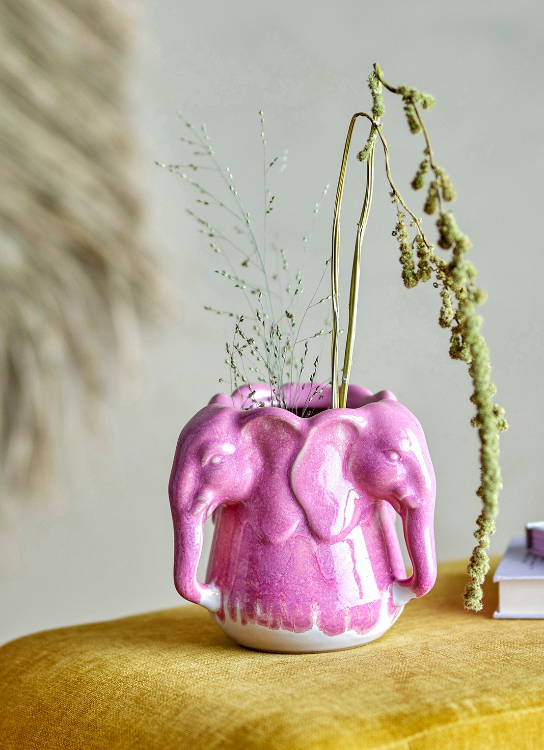 Bloomingville Pontus vaas 15,5 cm - detail 4 roze