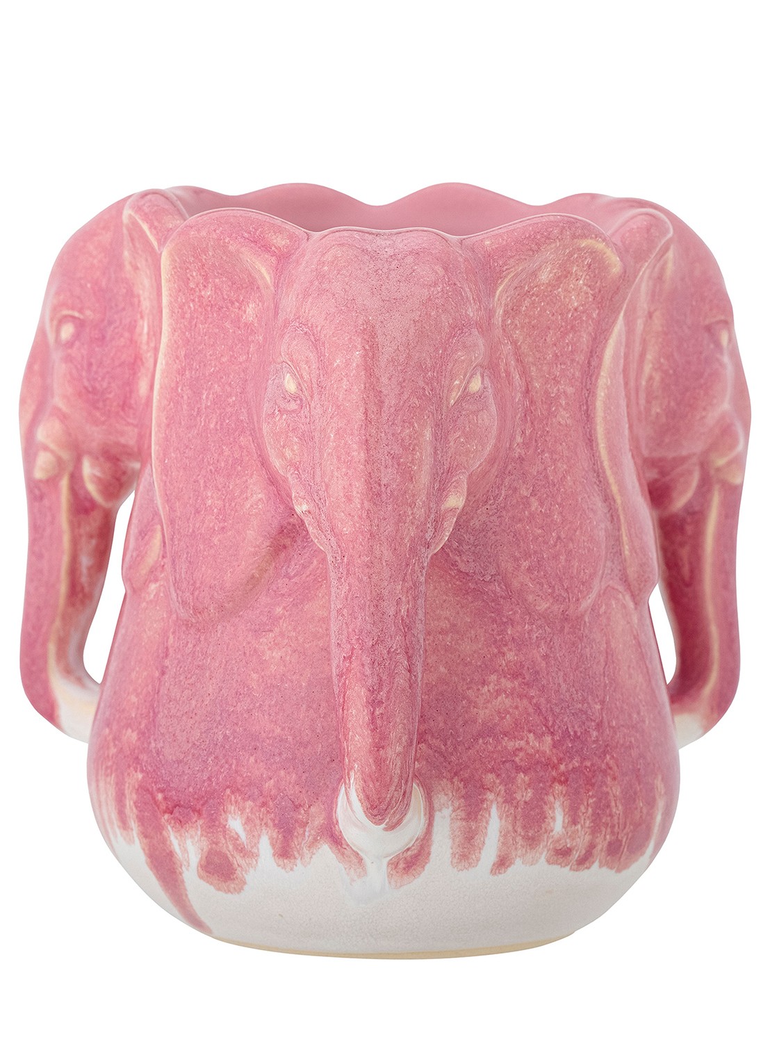 Bloomingville Pontus vaas 15,5 cm - voorkant roze