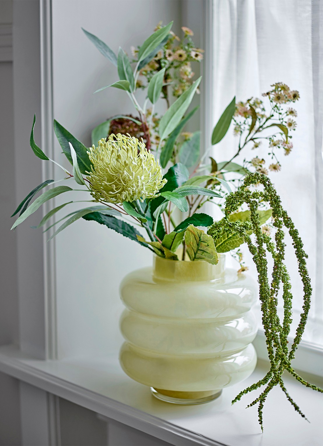 Bloomingville Sahara vaas 21,5 cm - detail 4 geel