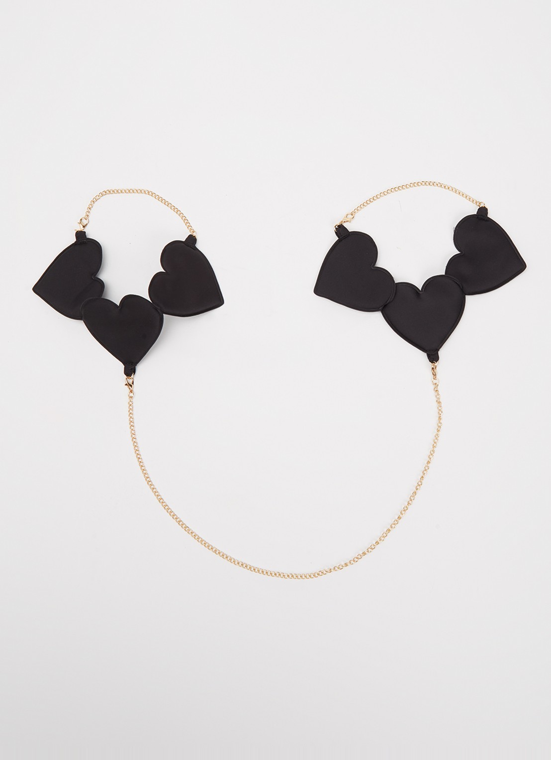 Bluebella Gia cuffs van satijn - voorkant goud