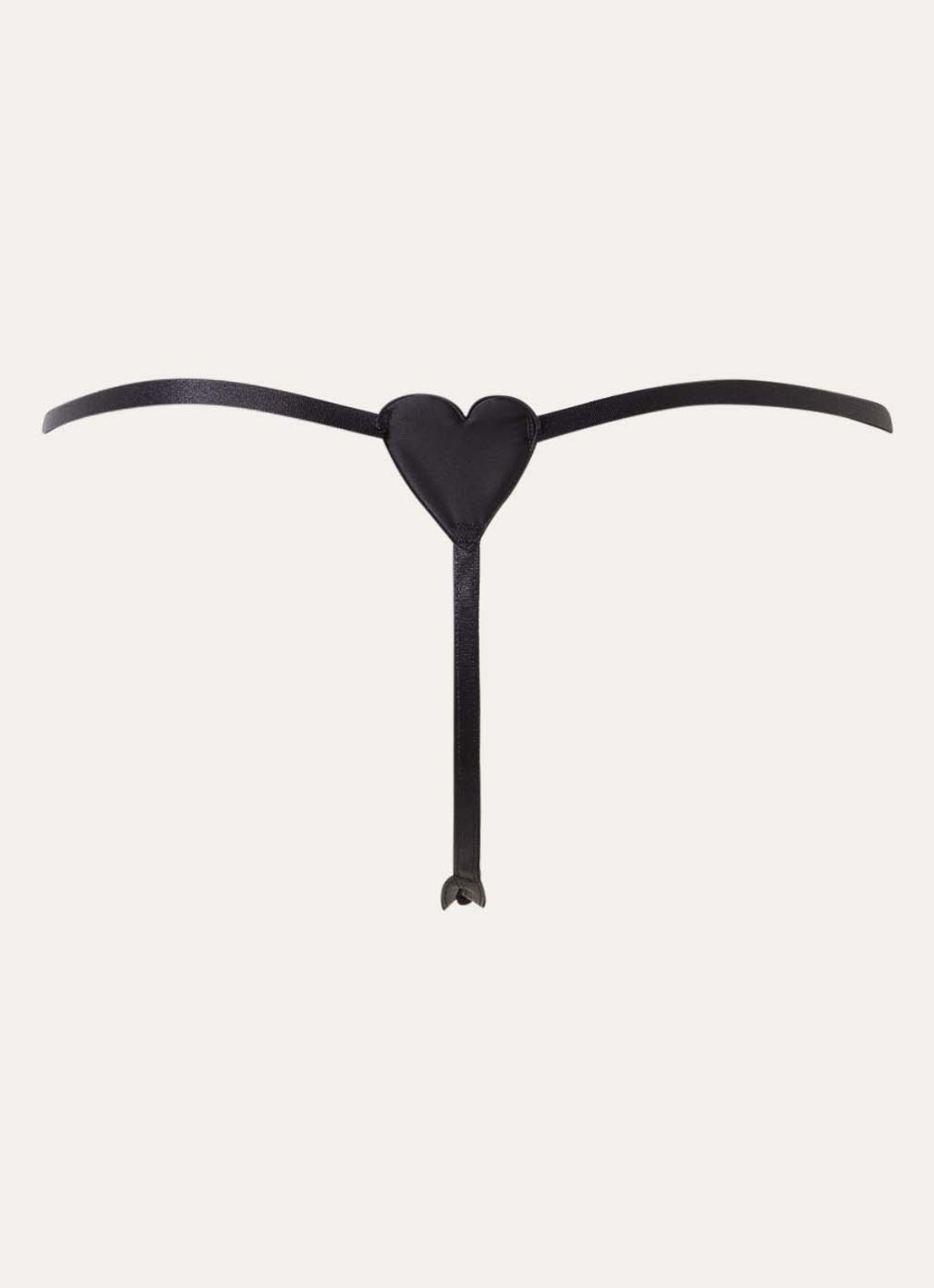 Bluebella Gia string met satijn - achterkant 2 zwart