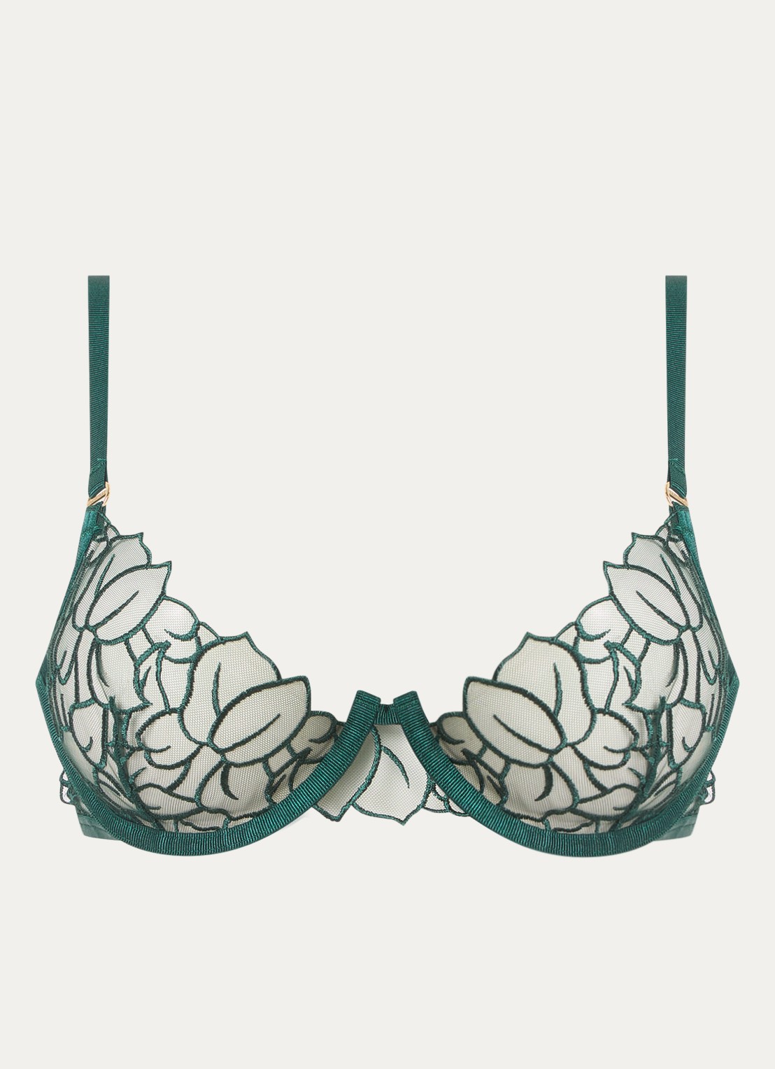 Bluebella Laurel beugel bh van mesh - voorkant 4 groen