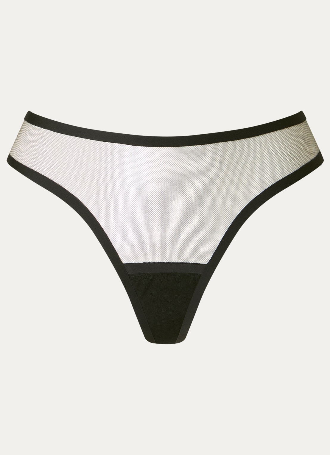 Bluebella Naomi string van mesh - voorkant zwart