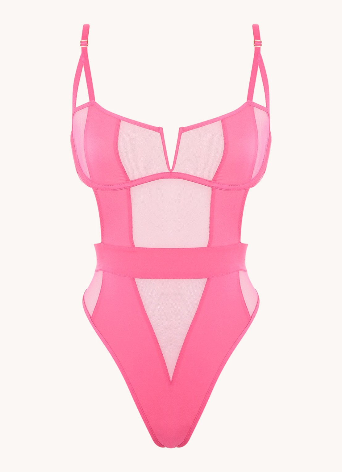 Bluebella Orla body met beugel en mesh - voorkant fuchsia