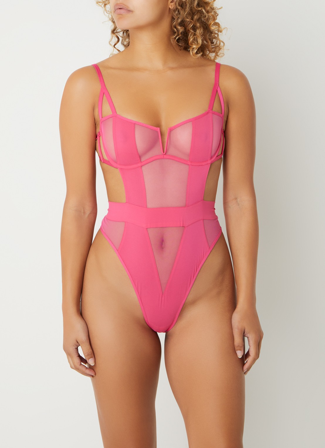 Bluebella Orla body met beugel en mesh - voorkant 2 fuchsia