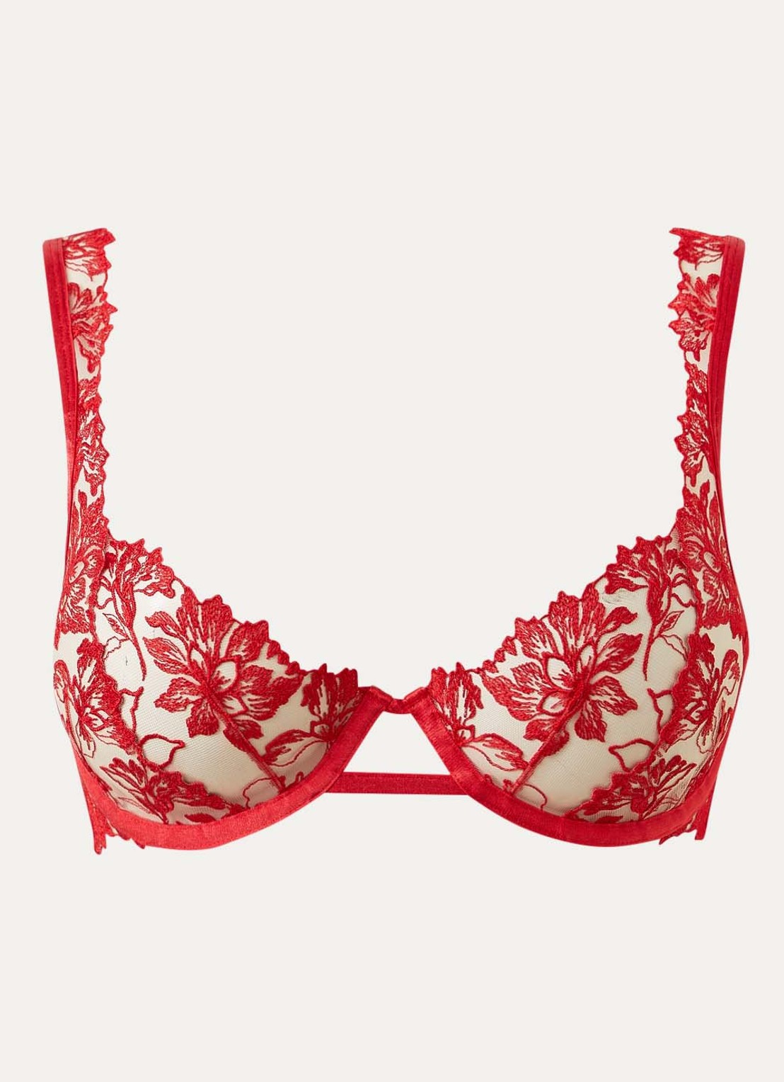 Bluebella Samara beugel bh van mesh - voorkant rood