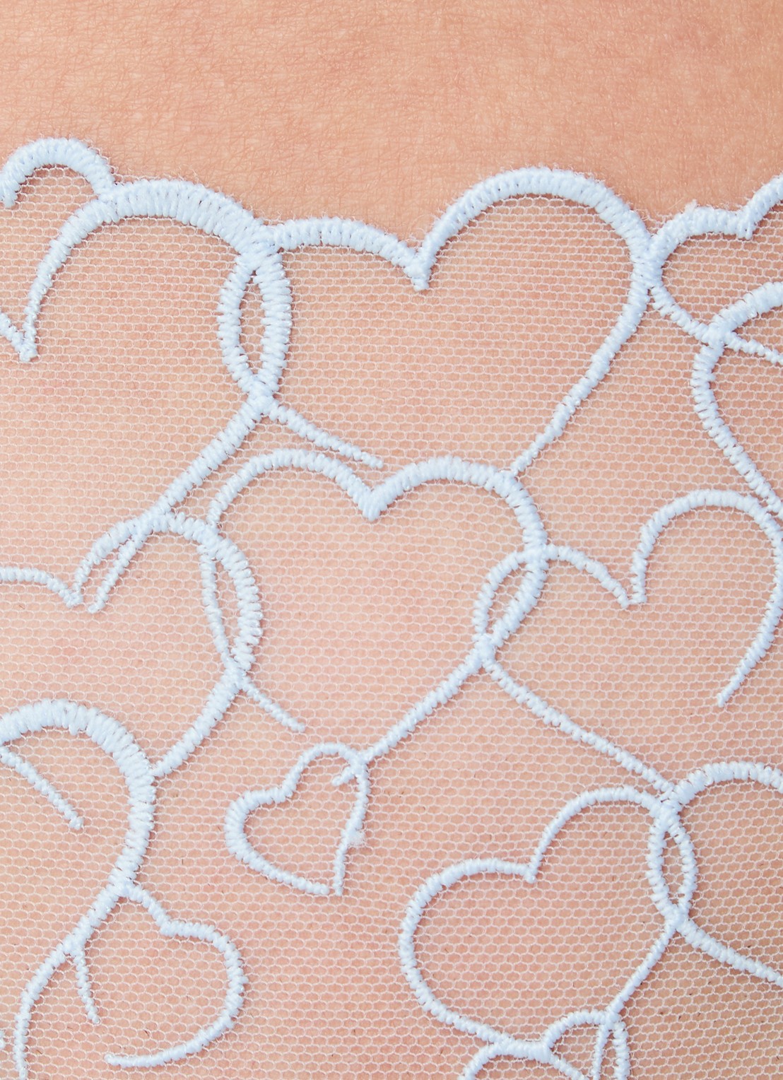 Bluebella Valentina string van mesh met borduring - detail 5 lichtblauw
