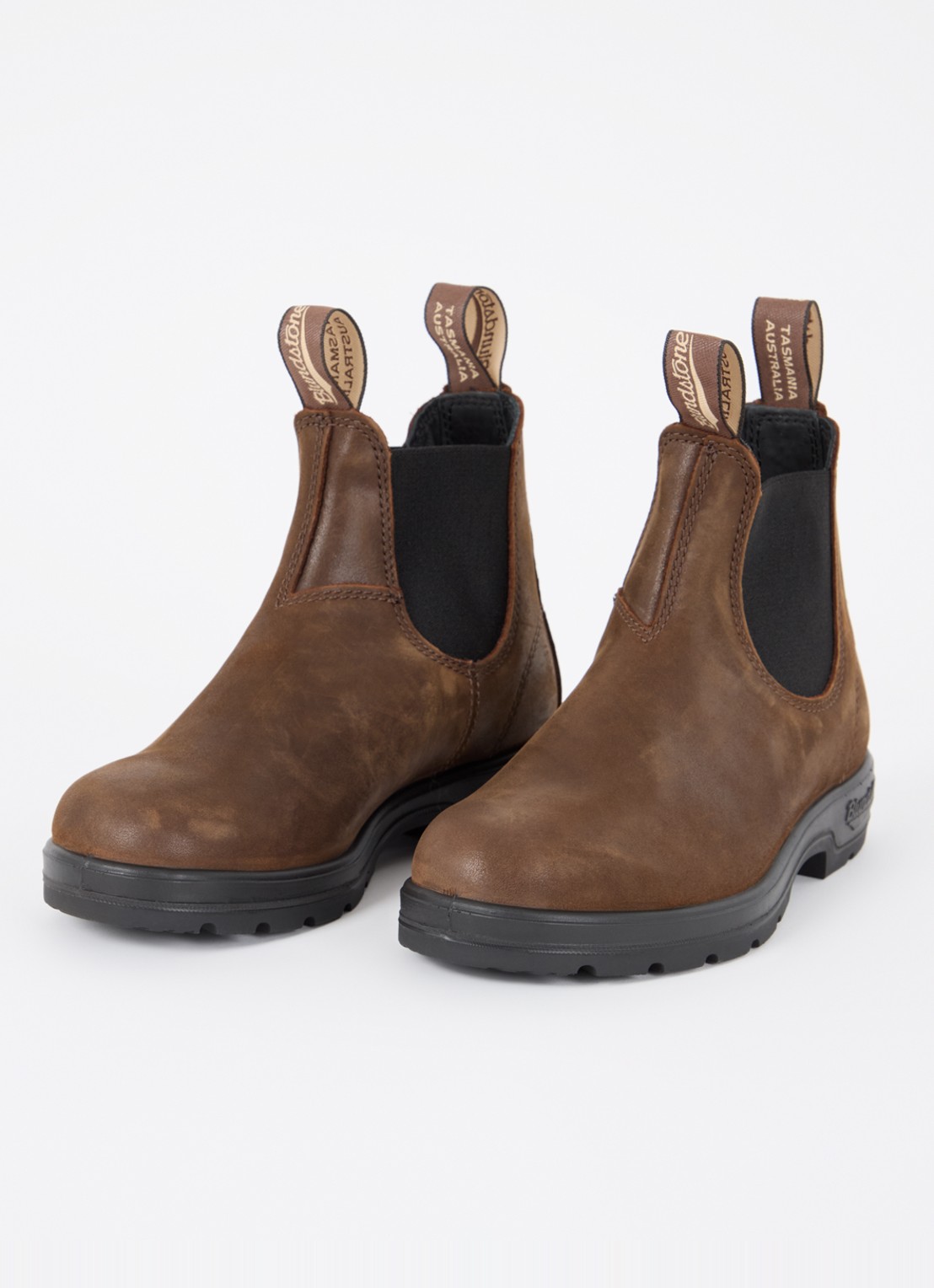 Blundstone 1609 chelsea boot van nubuck - detail 3 bruin