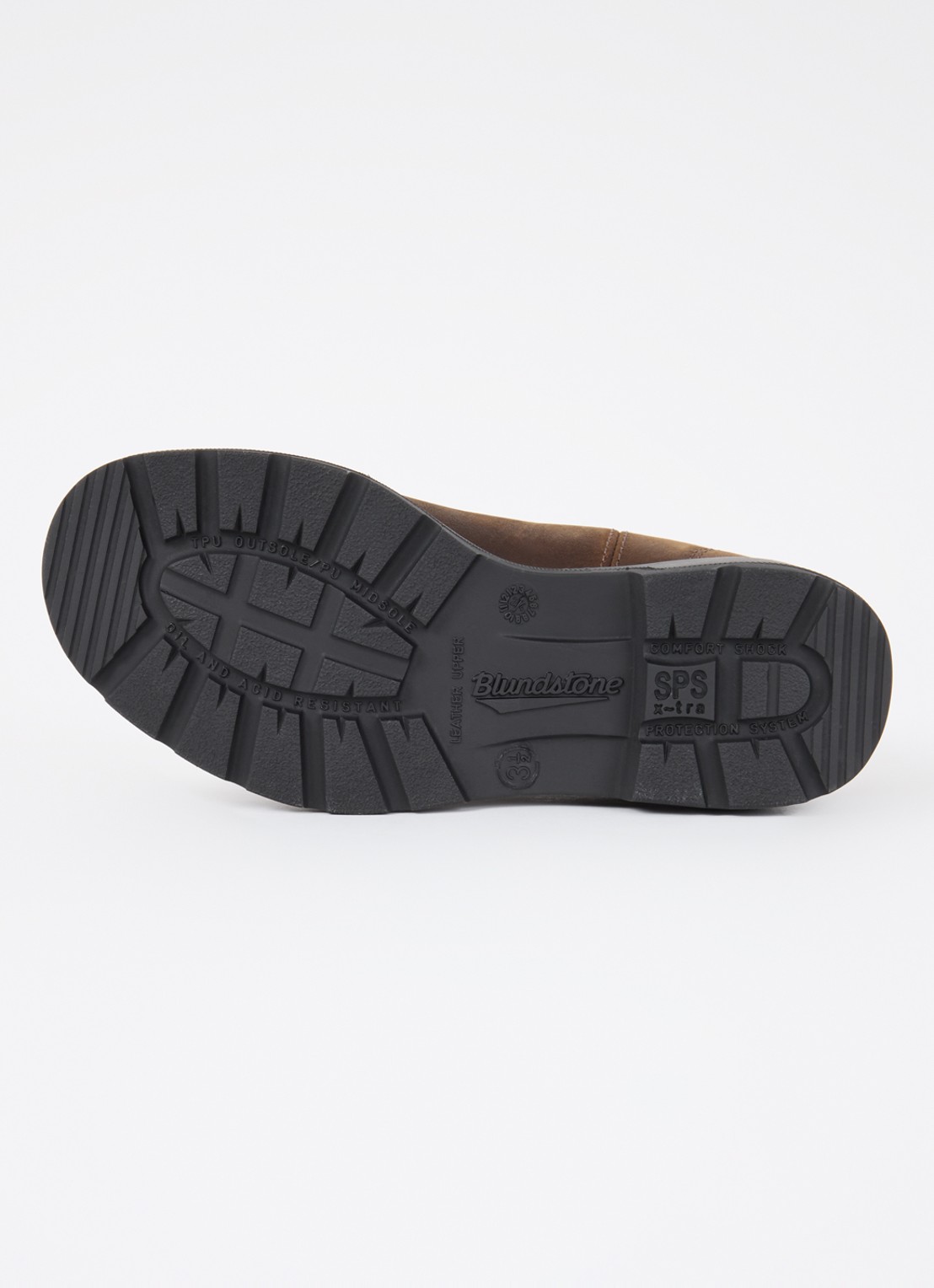 Blundstone 1609 chelsea boot van nubuck - detail 4 bruin
