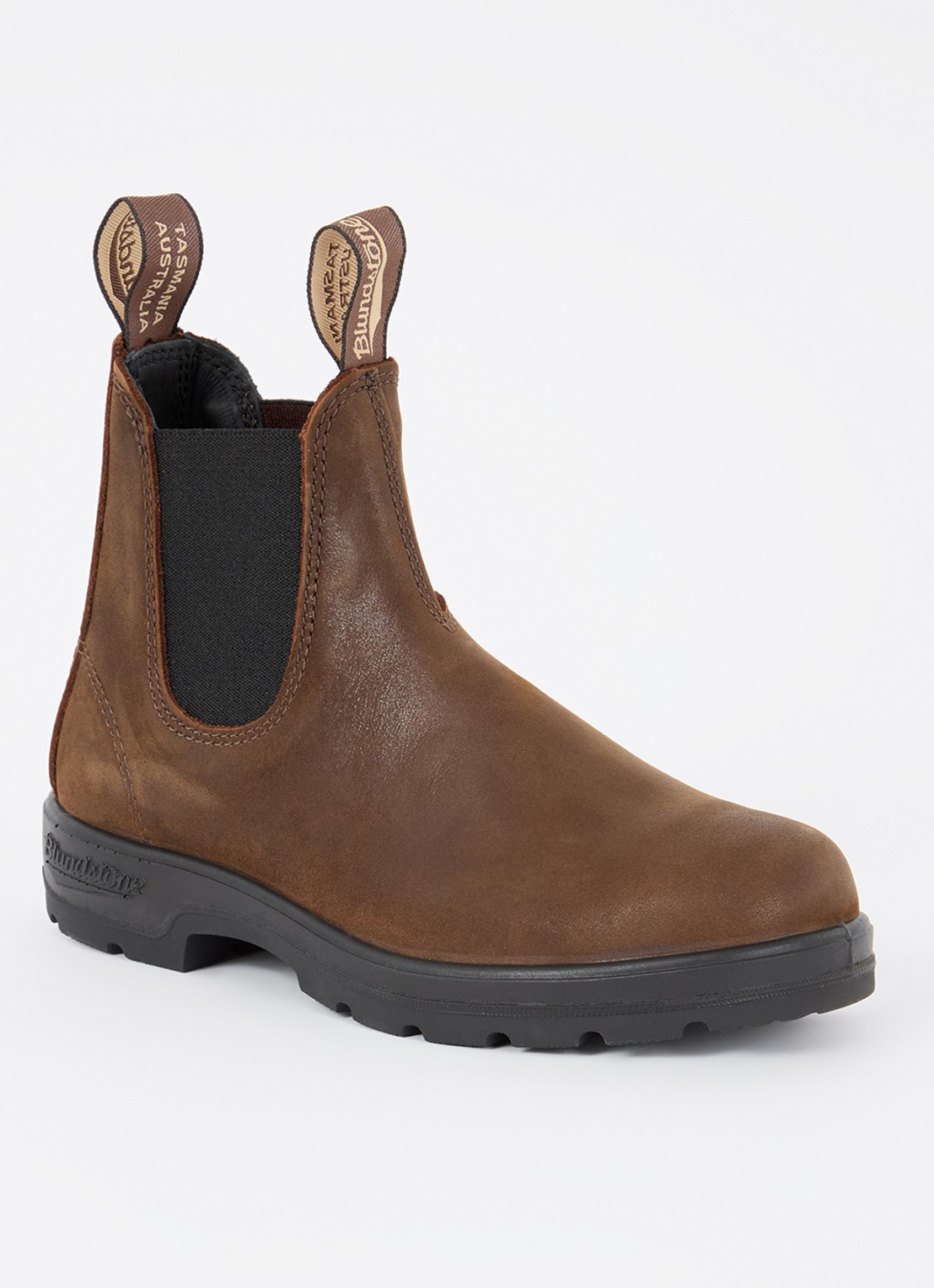 Blundstone 1609 chelsea boot van nubuck - voorkant 2 bruin