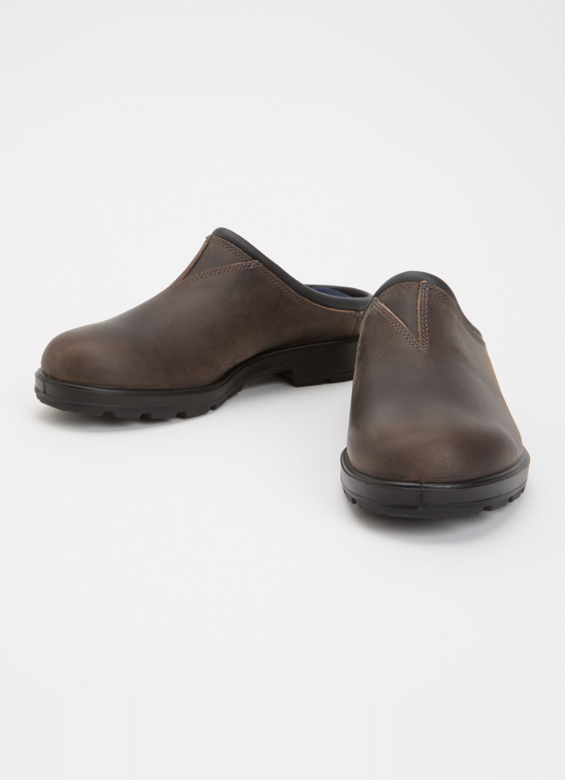 Blundstone 2422 muiltje van leer - detail donkerbruin