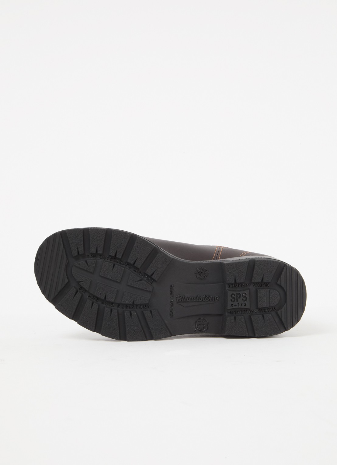 Blundstone 550 chelsea boot van leer - detail 2 donkerbruin