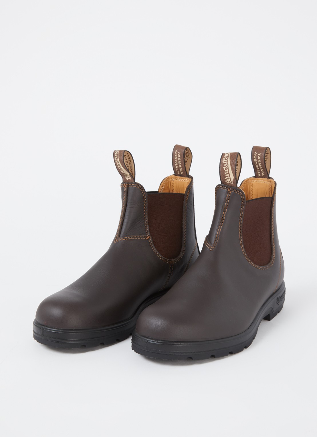 Blundstone 550 chelsea boot van leer - detail 3 donkerbruin