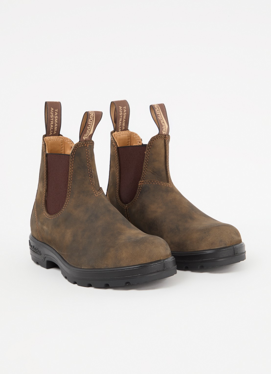 Blundstone 585 chelsea boot van leer - detail 5 donkerbruin