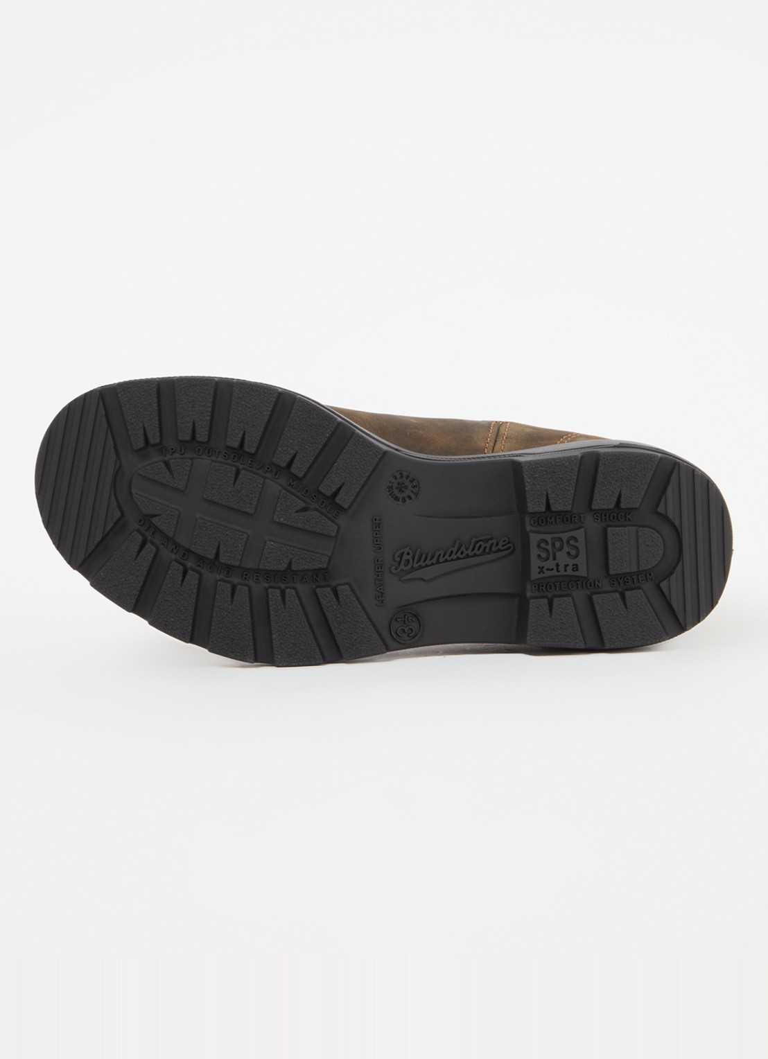 Blundstone 585 chelsea boot van leer - detail 6 donkerbruin