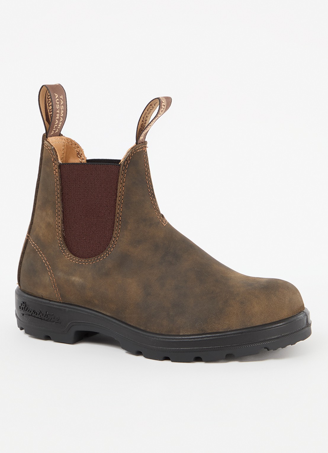 Blundstone 585 chelsea boot van leer - voorkant 3 donkerbruin
