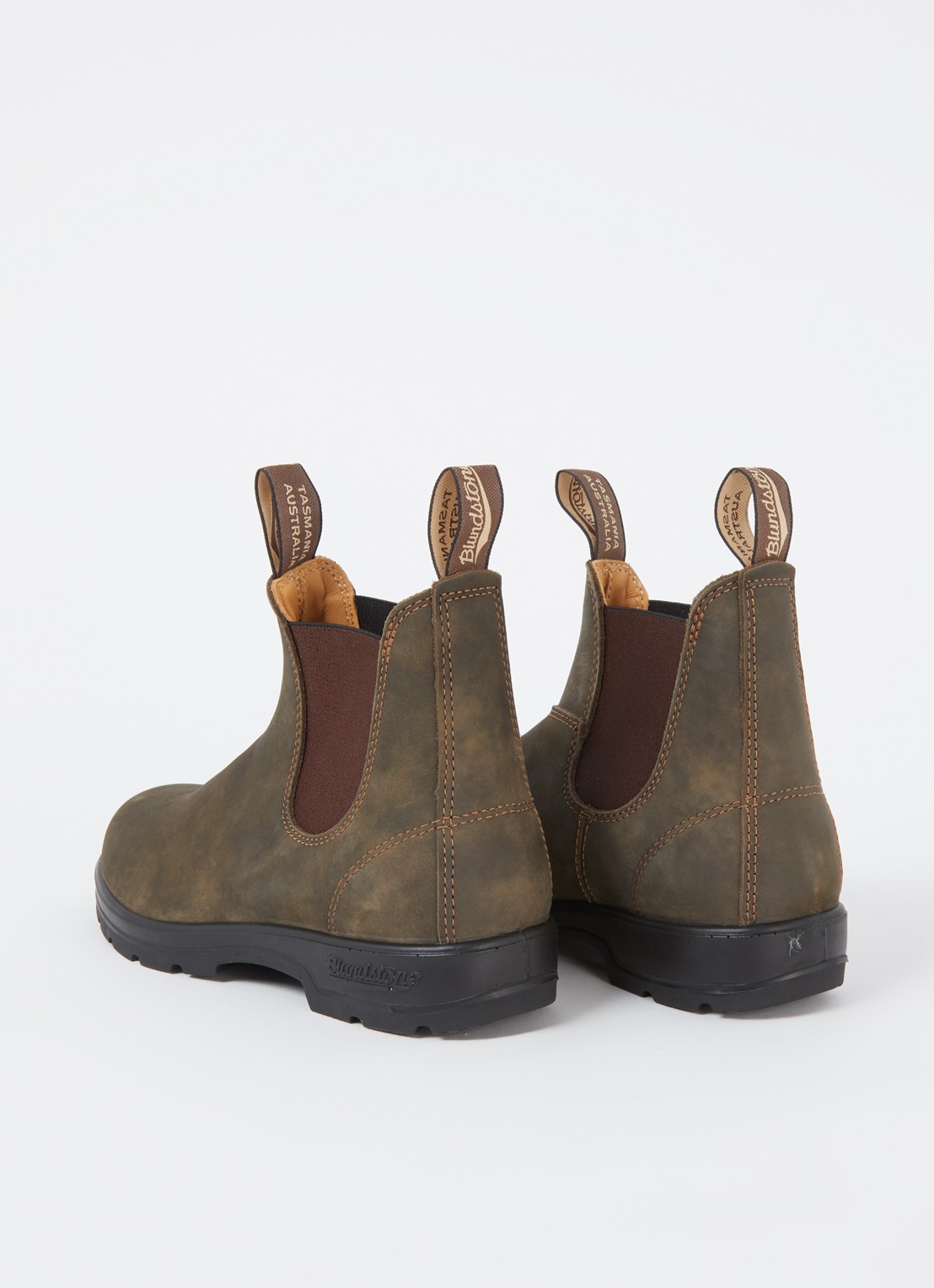 Blundstone 585 chelsea boot van leer - achterkant 2 donkerbruin