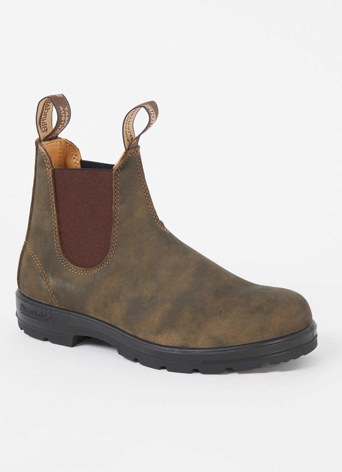 Blundstone 585 chelsea boot van leer - voorkant 4 donkerbruin