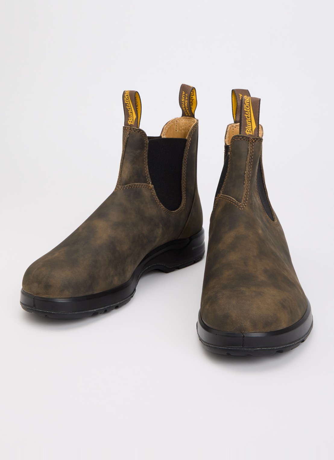 Blundstone Chelsea boot van leer - detail bruin
