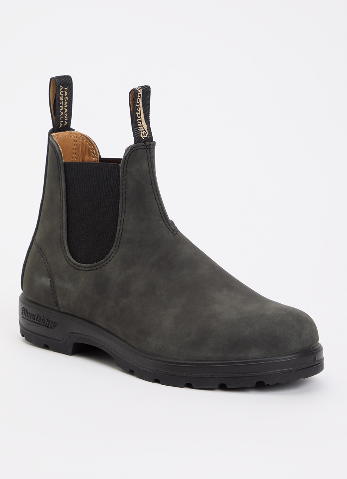 Blundstone Classic 587 chelsea boot van nubuck - voorkant 4 bronsgroen