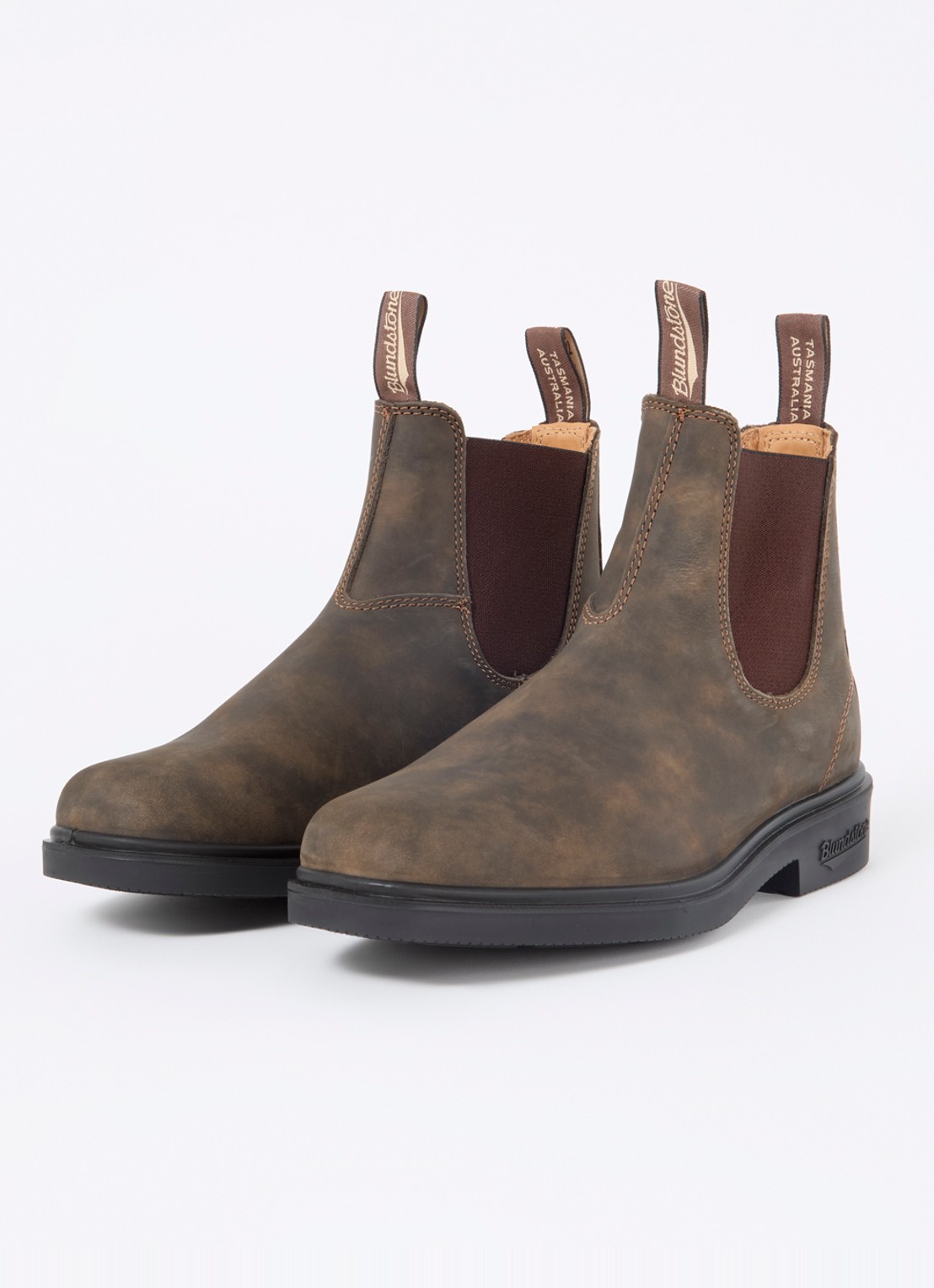 Blundstone Dress chelsea boot van leer - detail lichtbruin