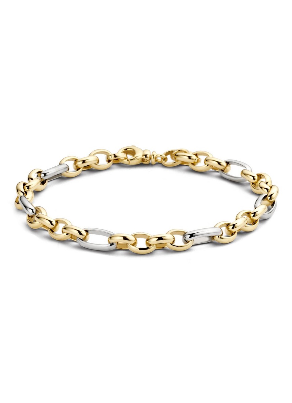 Blush Armband van 14 karaat geel- en witgoud 2170BGO - voorkant 4 geelgoud