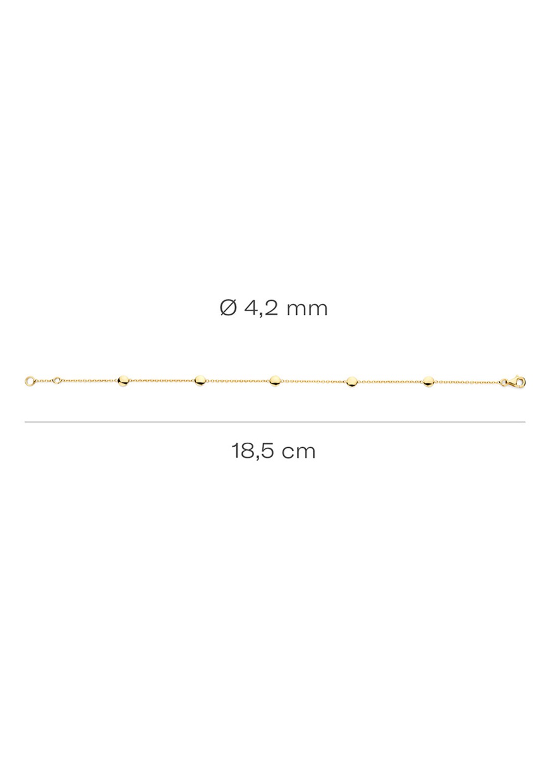 Blush Armband van 14 karaat geelgoud 2222YGO - detail 3 geelgoud