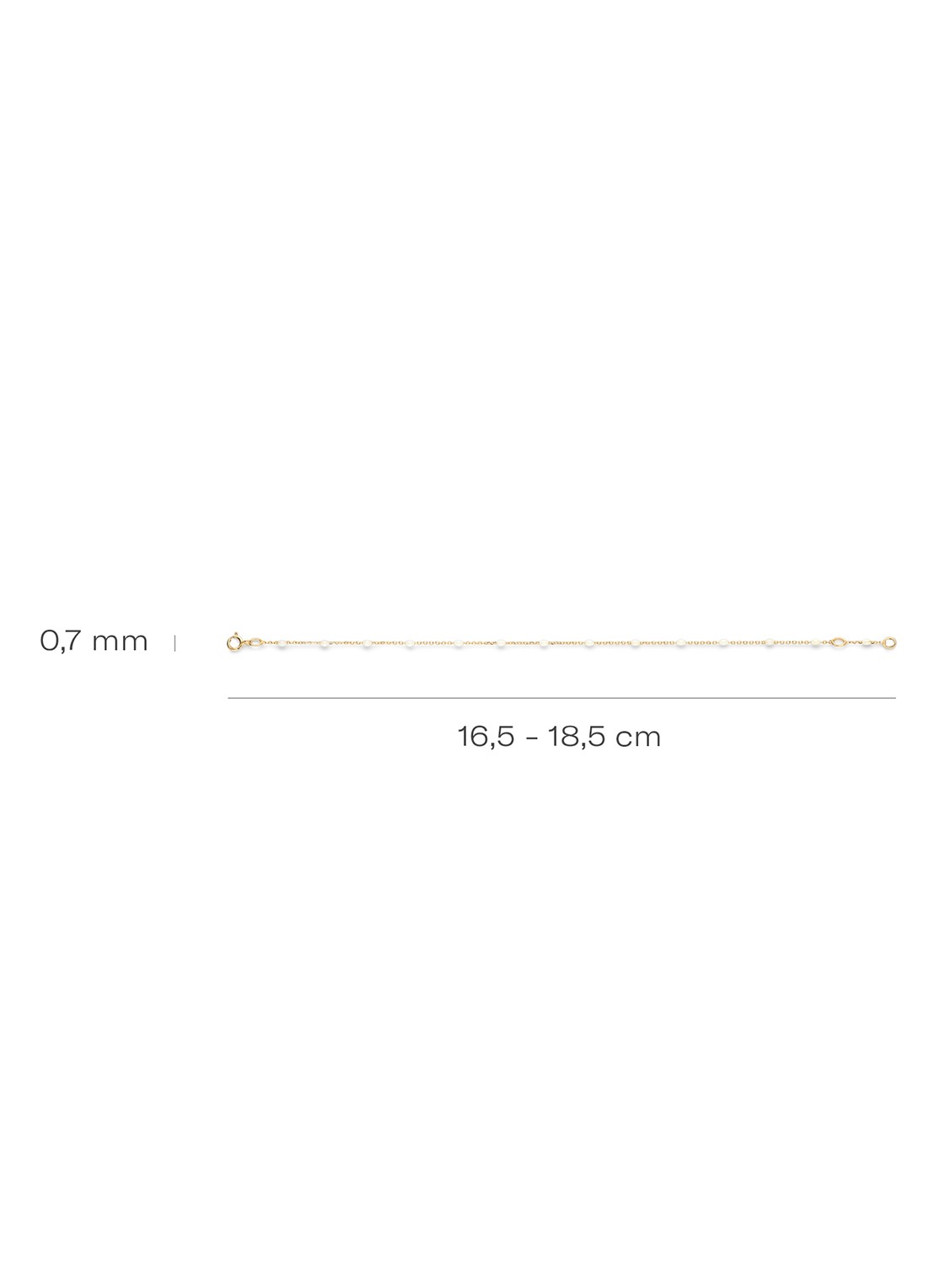 Blush Armband van 14 karaat geelgoud 2226YRM - detail 2 goud