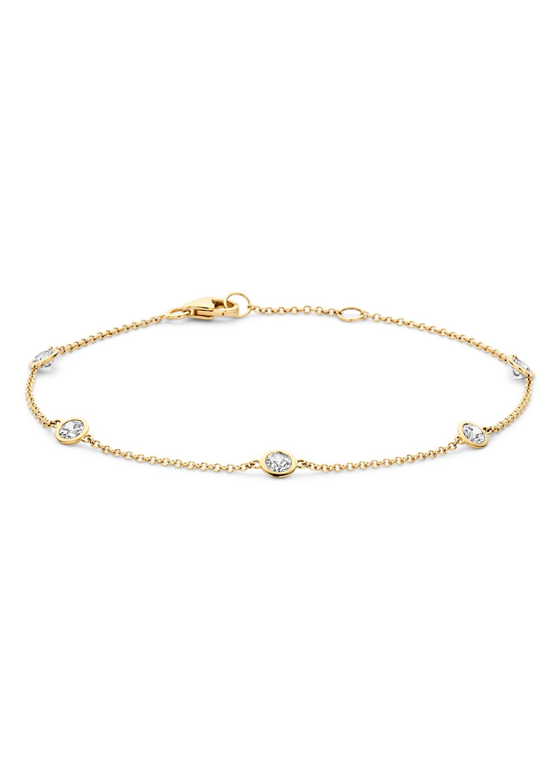 Blush Armband van 14 karaat geelgoud 2238YZI - voorkant goud