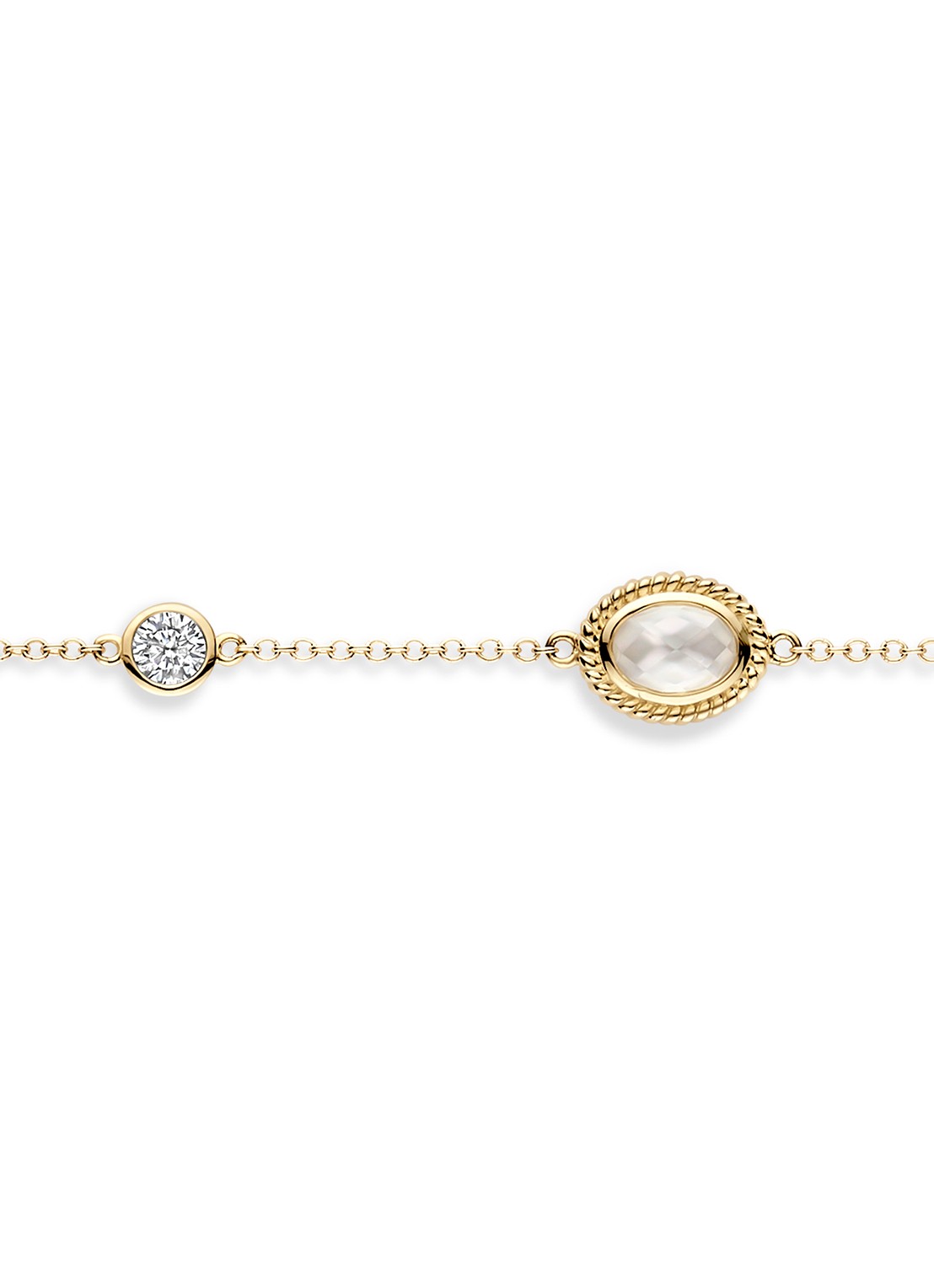 Blush Armband van 14 karaat geelgoud 2252YMQ  - voorkant 2 geelgoud