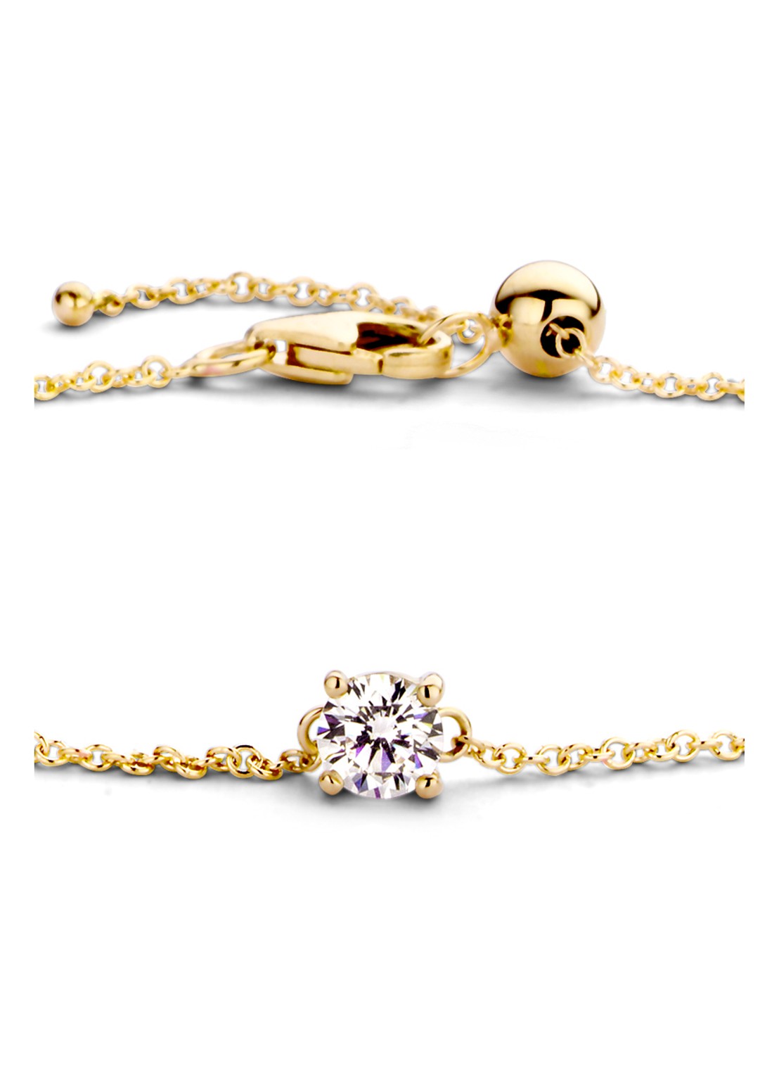 Blush Armband van 14 karaat geelgoud met zirkonia 2166YZI - detail 2 geelgoud