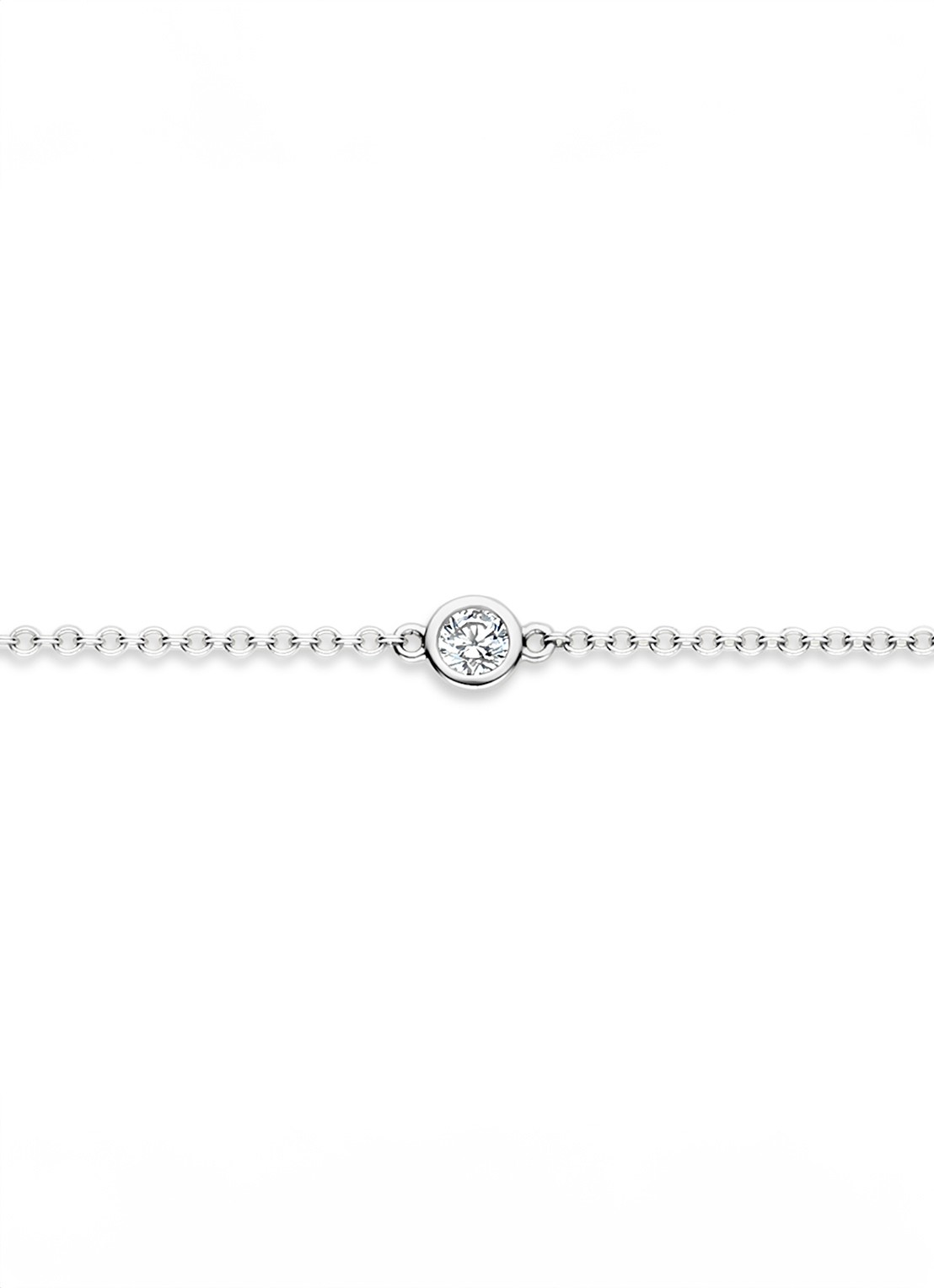 Blush Armband van 14 karaat witgoud 2237WZI - detail zilver
